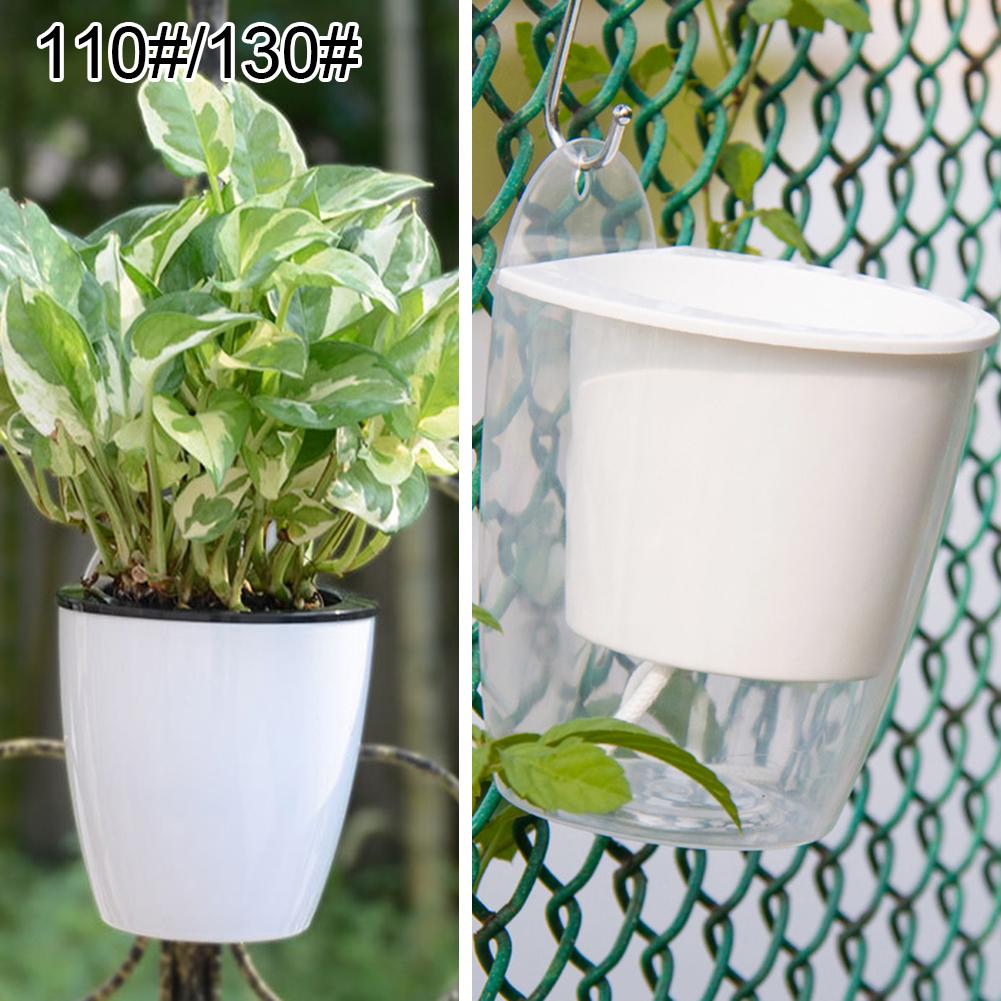 Window Boxes Lazy Planting Basket Transparent Flowerpot Pots Gardening Transparent Portable Round Self Watering Yard