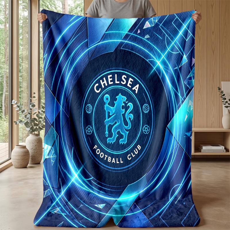 Chelsea FC Themen-Decke Weiche Flanell-Decke Plüsch-Überwurf Gemütliche Sofa-Bett-Decke für Wohnkultur