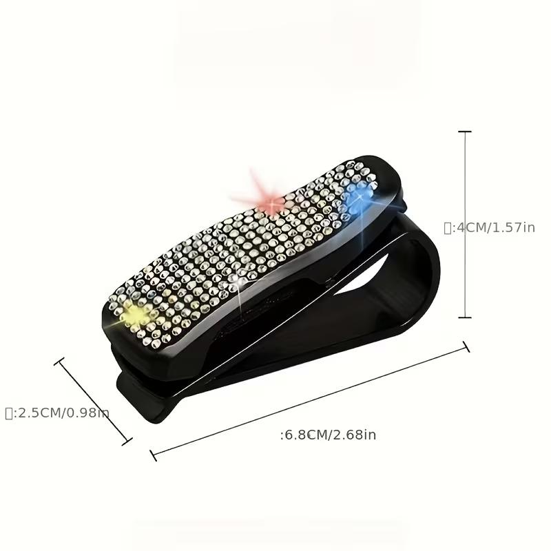 Universal Car Glasses Holder Clip Sun Visor Organizer for Sunglasses Cards Tickets Vehicle Interior Decoration