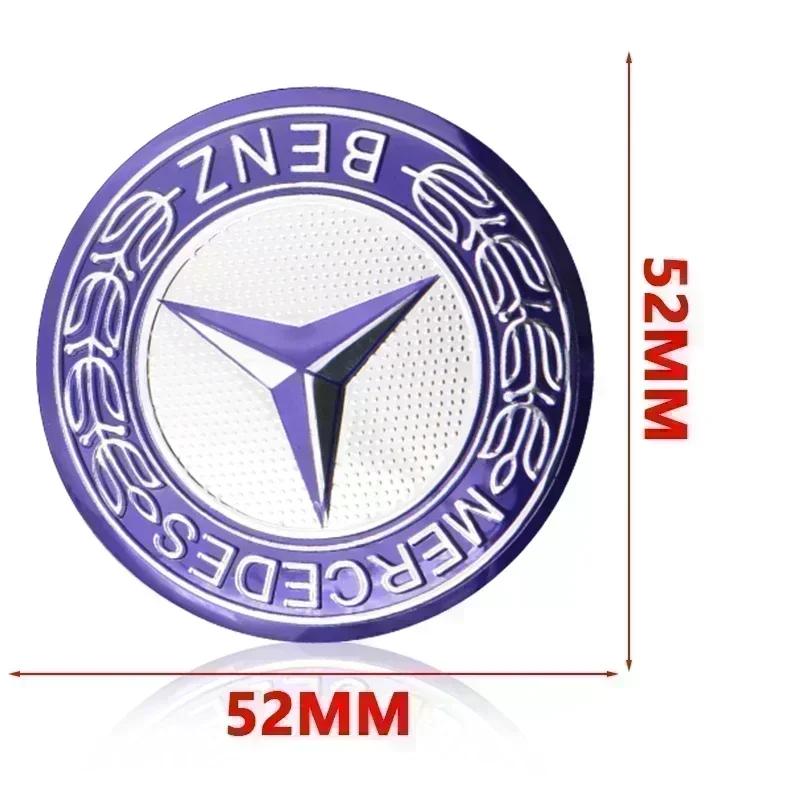 Autoaufkleber 52mm Auto Mittelkonsole Multimedia Dekor Aufkleber für Mercedes Benz W212 W213 W205 AMG W177 V177 W247 W176 GLA GLC X