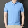 2024 Men's Summer Seamless Short-Sleeve Polo Ice Silk Stretch Shirt