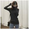 Autumn and Winter Large Code Women's High Neck Sweater Slim Thickening Head Long-sleeved Bottoming Knitwear
