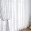 1PC LOZUJOJU 10-20% Light Blocking French Lace Warp Knitted Sheer Curtain for Living Room Bedroom Balcony Home Decor