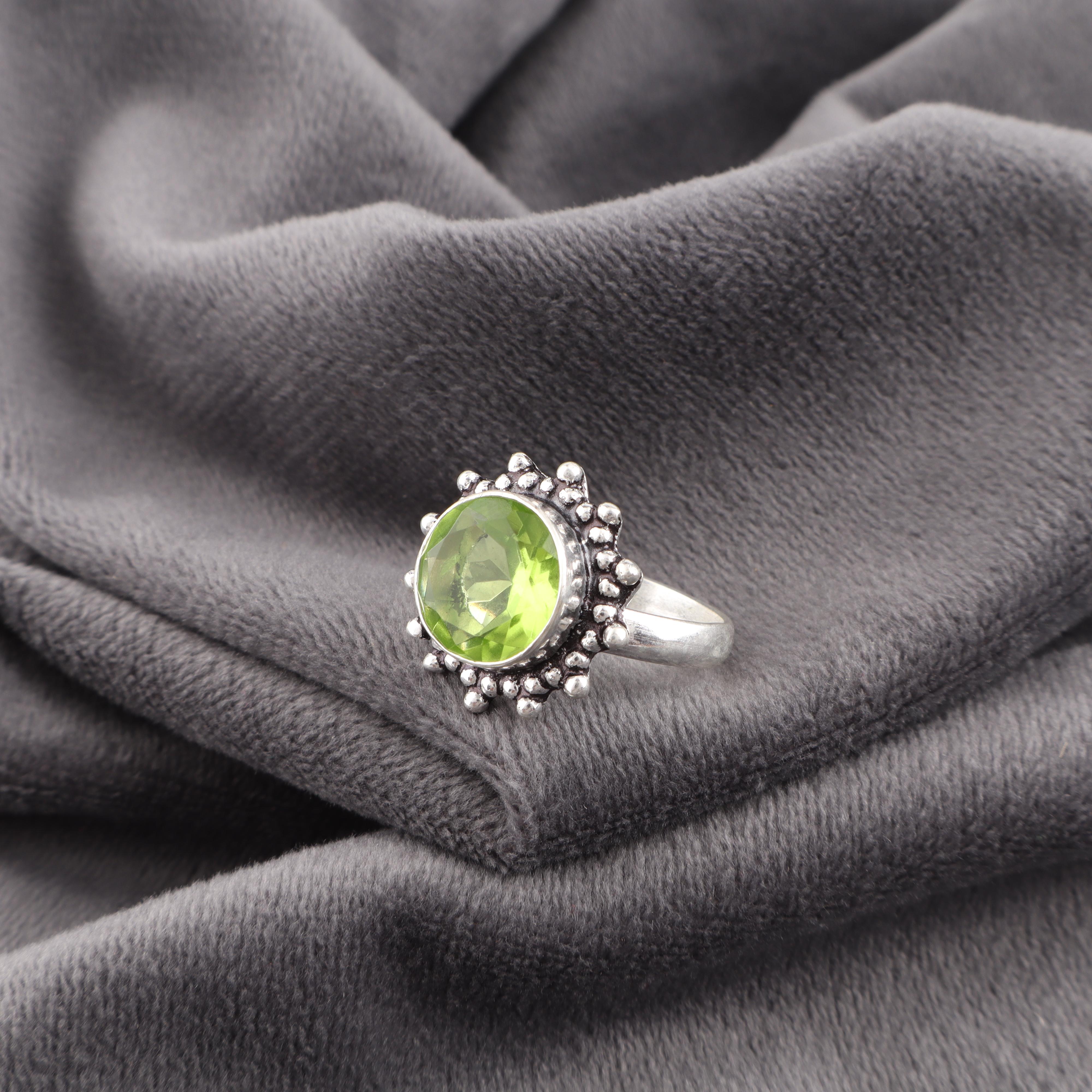 

Кольцо с перидотом, Ювелирные изделия с драгоценными камнями, Кольцо из стерлингового серебра 925 пробы, Украшения ручной работы, Богемные украшения, Подарок для любви 12 зелёный