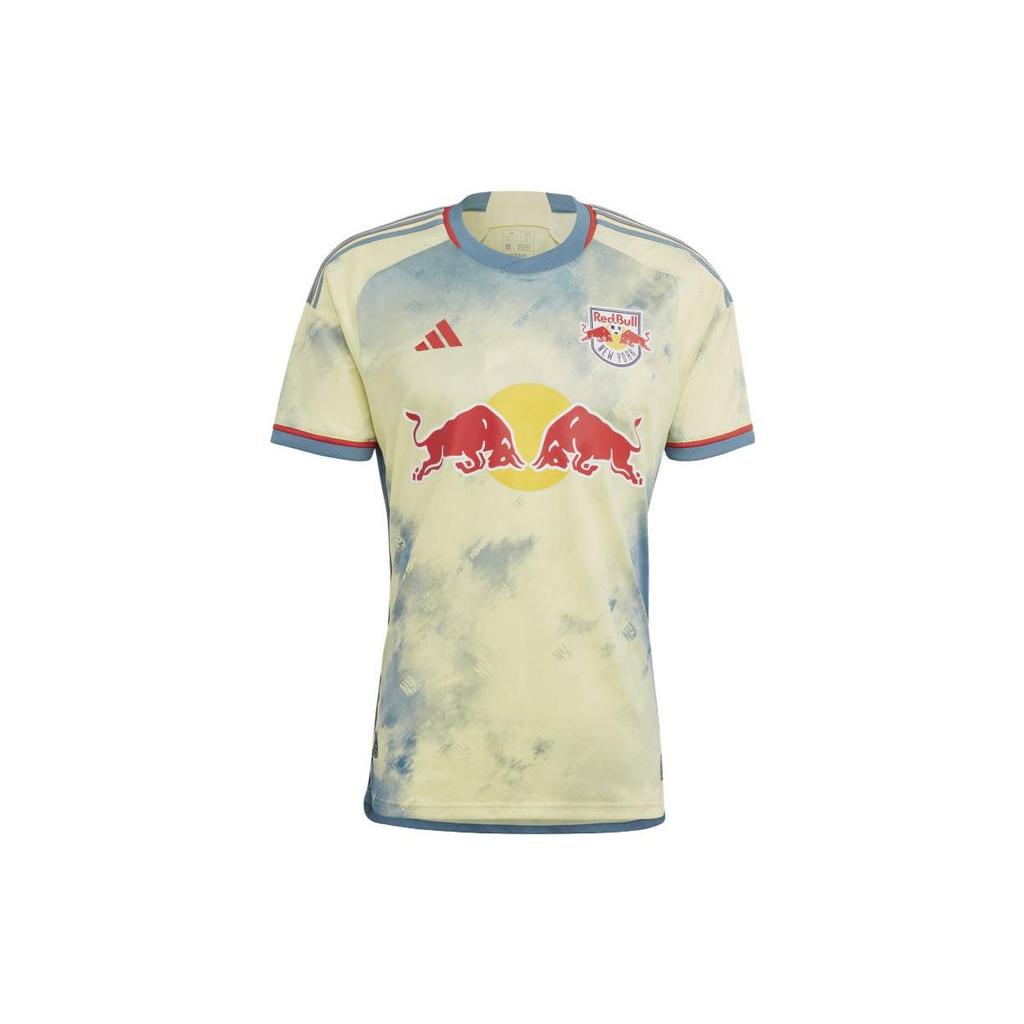 Adidas Maglia Autentica Home New York Red Bulls 23/24 Pearl Citrine Uomo Streetwear HI1869