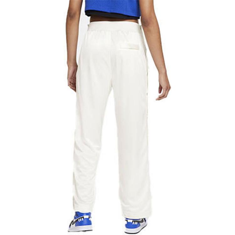 Jordan Aleali May Tearaway Casual Pants with Elastic Waist for Autumn Women Bottoms White DC2438-133