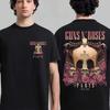 Sommer-Heißverkauf Guns N Roses Paris Tour 2026 Skelett Grafik T-Shirts Unisex Lässig Harajuku Baumwoll-T-Shirt Retro Vintage Grafik Übergroßes T-Shirt