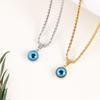 Twisted Chain Demon Eye Necklace Retro Pendant Chain Necklace Twisted Collarbone Choker  Daily Wear