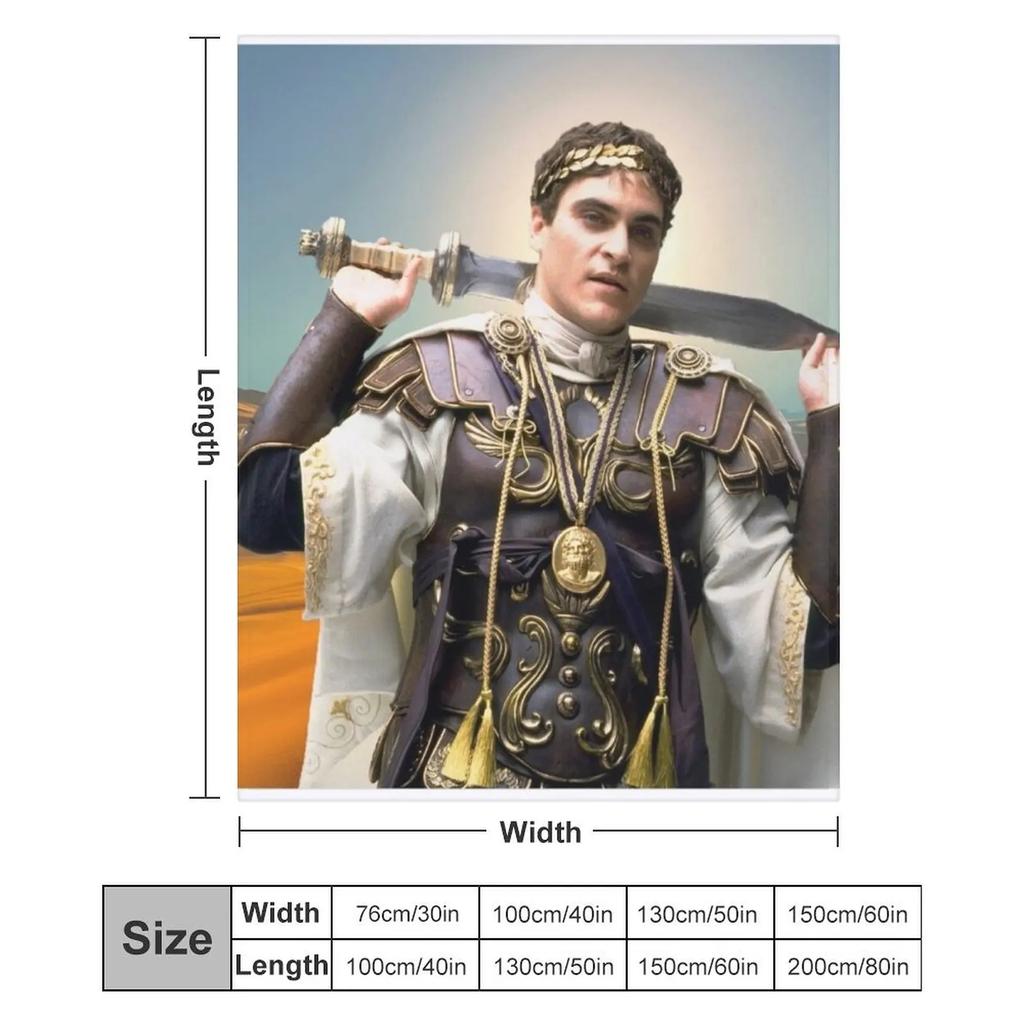 Joaquin Phoenix - Gladiator 2 Throw Blanket Stylish Warm Blanket for Living Room Bedroom