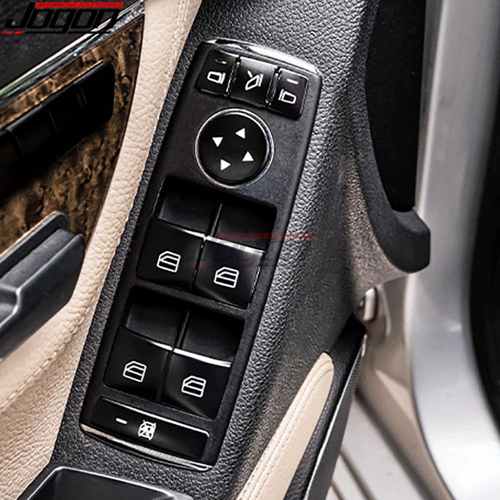 Car Interior Armrest Door Window Switch Button Cover Trim For Benz A B C E G Class W176 W204 W212 W166 X204 W218 X156 W463 CLA