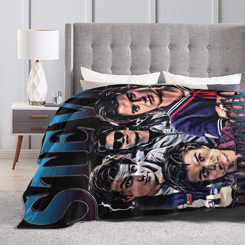 Steve Harrington Blanket Soft Warm Pattern Plush Throw Blanket For Kids Home Decor Flannel Bedspread Bed Cover