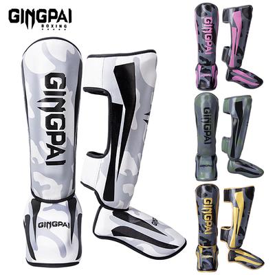 Protecciones para Tibias de Kickboxing Boxeo Rodilleras para Artes Marciales Muay Thai Sanda Wushu Protector de Piernas Tobilleras de Taekwondo Mallas Muay Thai