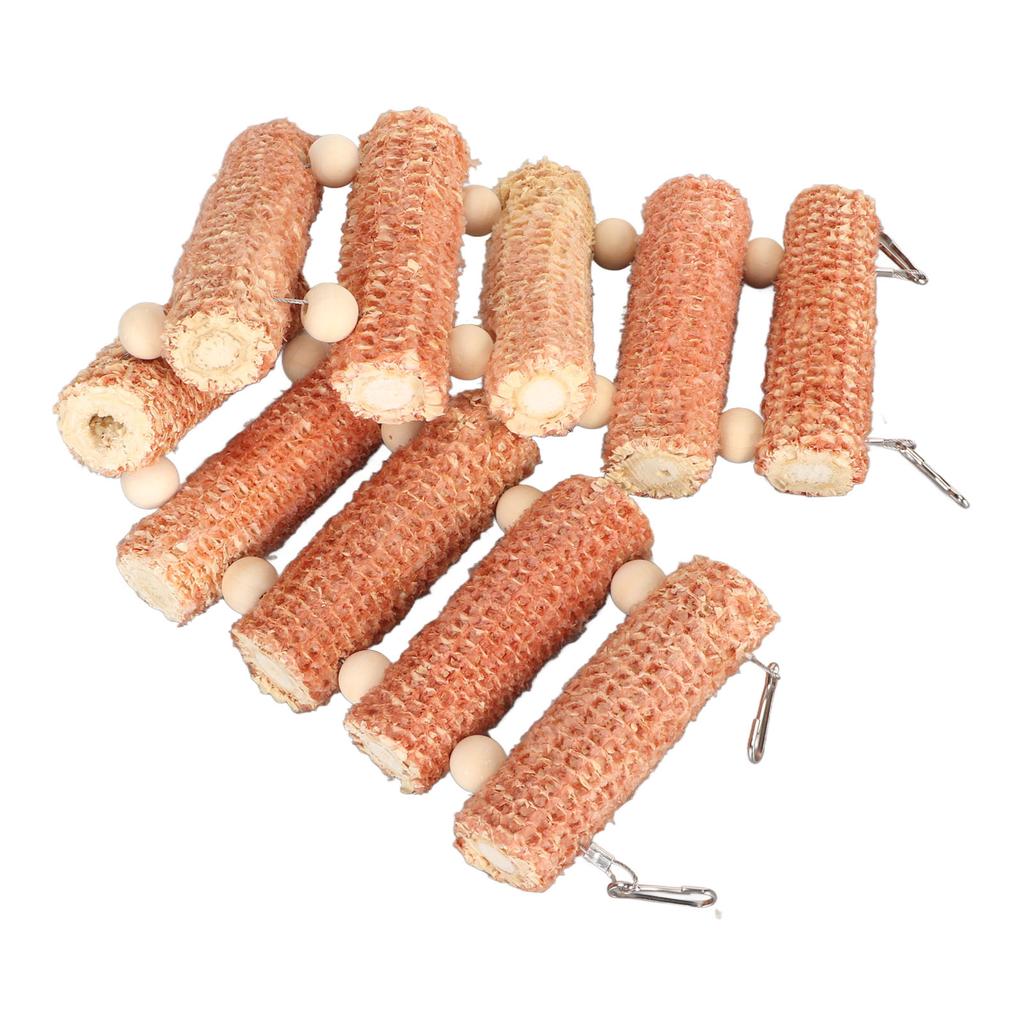 Small Pet Ladder Toy Fun Bite Resistance Relieve Boredom Corncob Arch Bridge Ladder Toy for