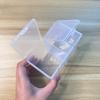 Clear Plastic Storage Box Dividers Multi-functional Organizer Swabs Makeup Brushes Tweezers Desktop Organizer Boxes Double-Layer