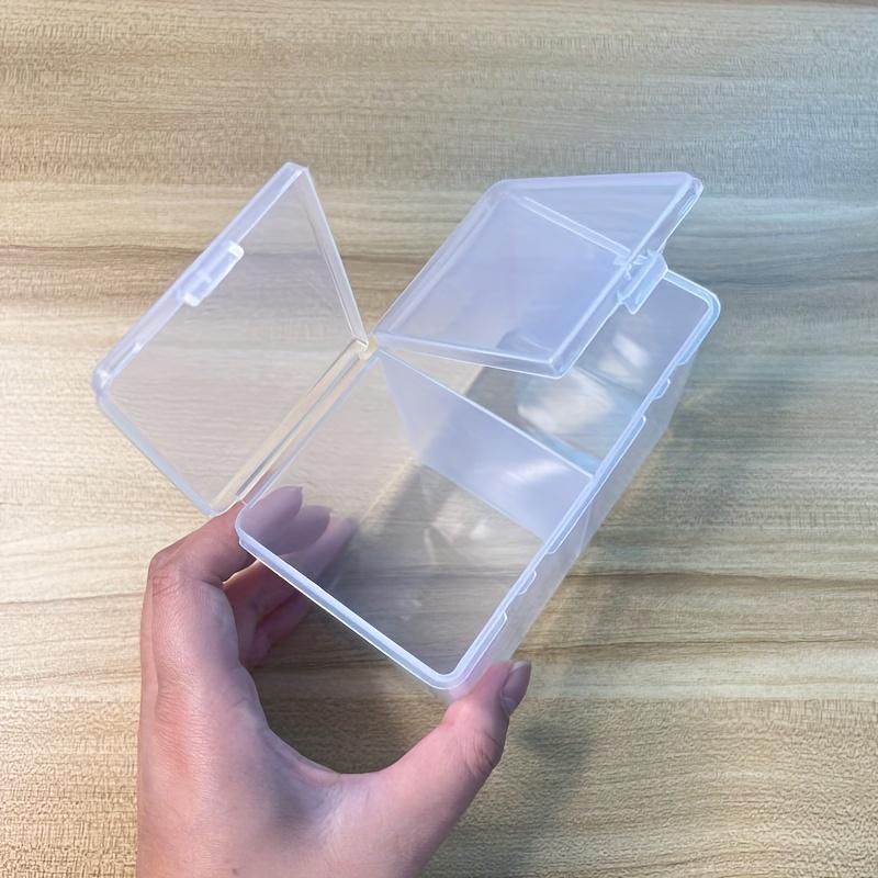 Clear Plastic Storage Box Dividers Multi-functional Organizer Swabs Makeup Brushes Tweezers Desktop Organizer Boxes Double-Layer