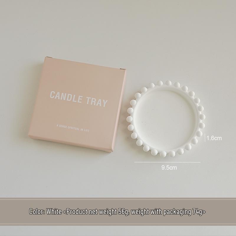 

Креативный подсвечник из гипса ручной работы: Ароматерапевтический поднос и подставка для свечей