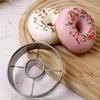 Set of 2 Commercial Stainless Steel Dessert Mold Cutters Baking Accessories Metal Texture Suitable for Baking Cookie