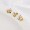 14K Gold-Filled Copper Bow Pendant Charm for DIY Jewelry: Bracelet, Necklace, Earrings Accessories