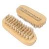 Double Sided Nail Cleaning Brush Wooden Fingernail Care Brush  Household Personal Cleaning