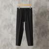 Spring and summer new casual trousers men's Korean version drop feeling boys nine-point suit pants fashion tether suit pants