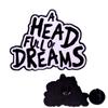 Stylowa przypinka / odznaka z albumu muzycznego Coldplay Dream Overload Prezent dla fana w kolorze czarnym