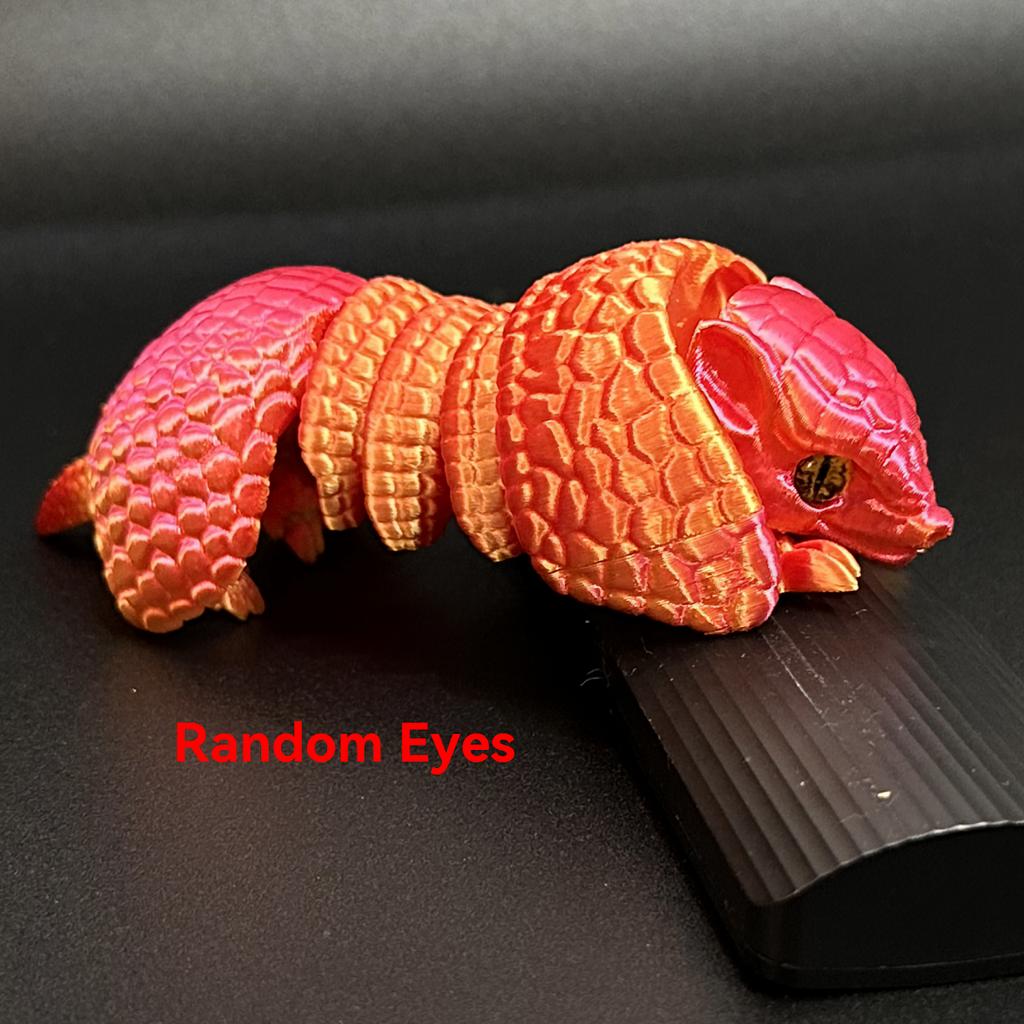1pc 3D Printed Creative Animal Sculptures - Random Eyes - Joints Movable - Novel Relax Desktop Accessories, Ideal For Party Gift