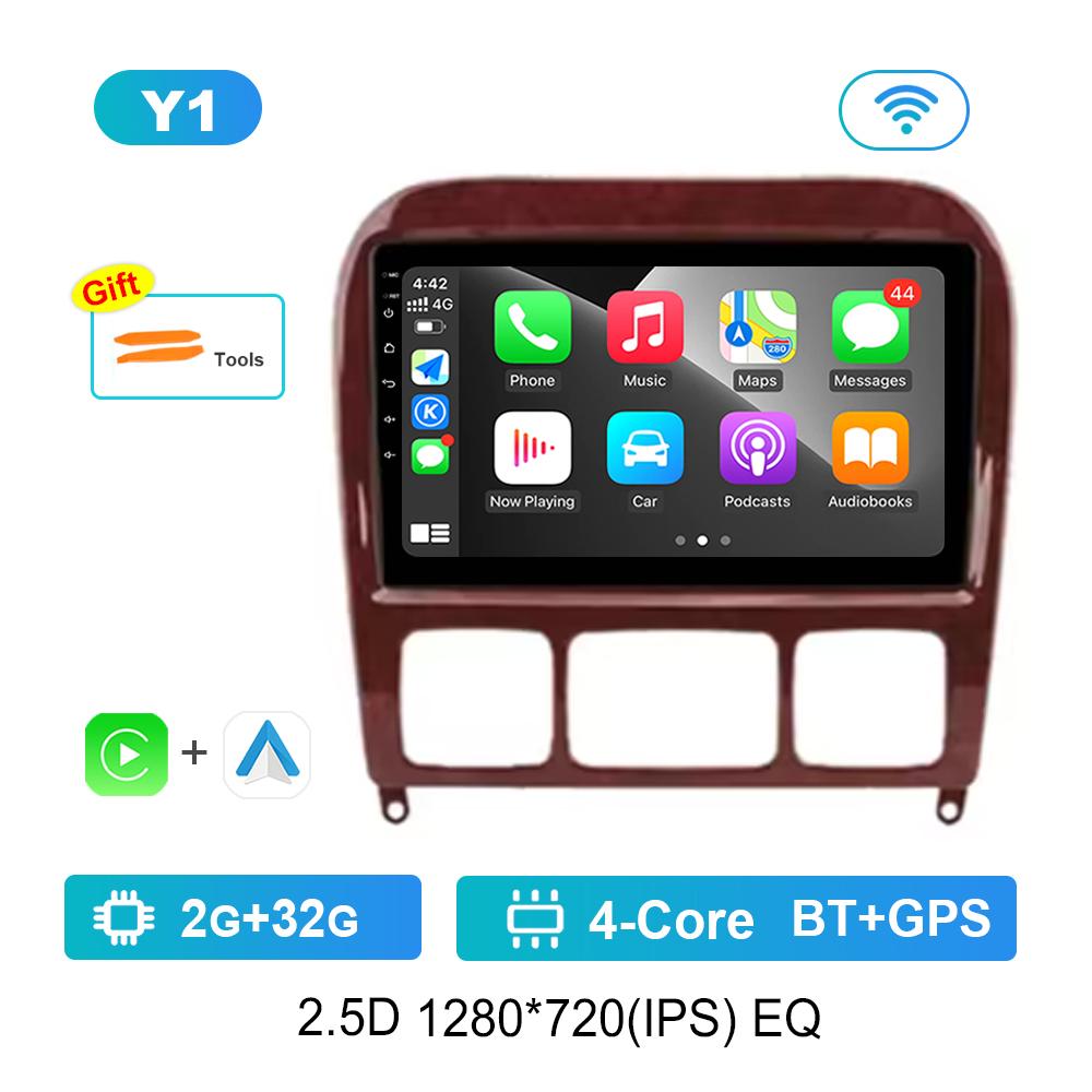 

для Mercedes Benz S Class W220 S280 S320 S350 S400 S430 S500 S600 S55 AMG Автомобильный видео-мультимедийный проигрыватель WiFi Android GPS Carplay