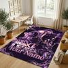 Personalized Crystal Velvet Carpet,aespa Custom Printed Name, Plush Area Rug For Home Indoor Decor