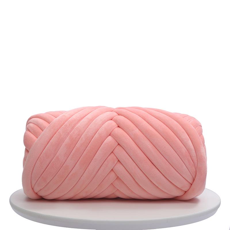 DIY Crystal Velvet Core-Filled Yarn: 3cm Thick Handmade Wool Blanket, Fabric Strip, Pillow, Cat Bed Yarn