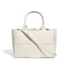 Neue Leder-Webtasche Rindsleder Einfache Vielseitige Tasche Pendler Schulter Messenger Handtasche