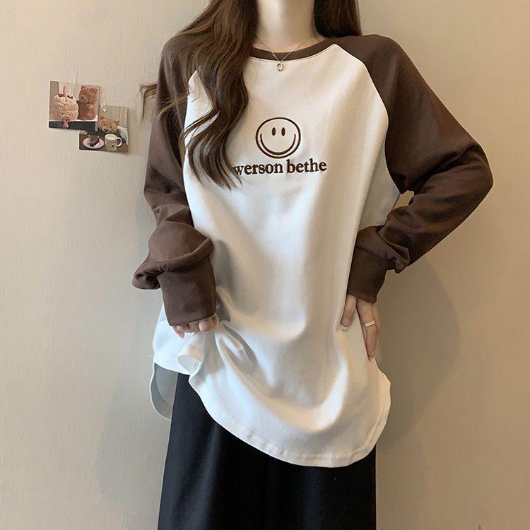 Plus Size Thickened German Fleece Color Block Hoodie: Warm, Slimming Autumn/Winter Base Layer for Women