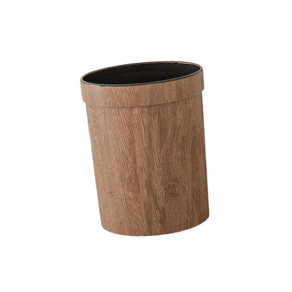 Trash Can Garbage Container Large Capacity Round Stylish Waste Basket Storage