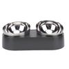 Raised Dog Cat Bowl Anti Slip Stainless Steel Pet Water and Food Bowl Set for Home