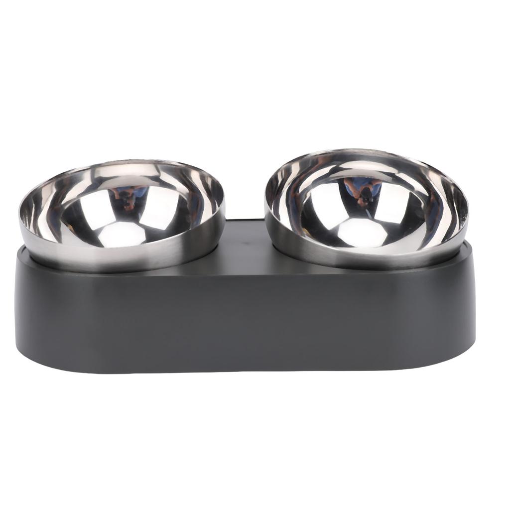 Raised Dog Cat Bowl Anti Slip Stainless Steel Pet Water and Food Bowl Set for Home