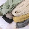 New Cotton Scarf Women Burgundy Scarf Elegant Palestinian Handkerchief Scarves for Ladies Blue Scarf XWJ14