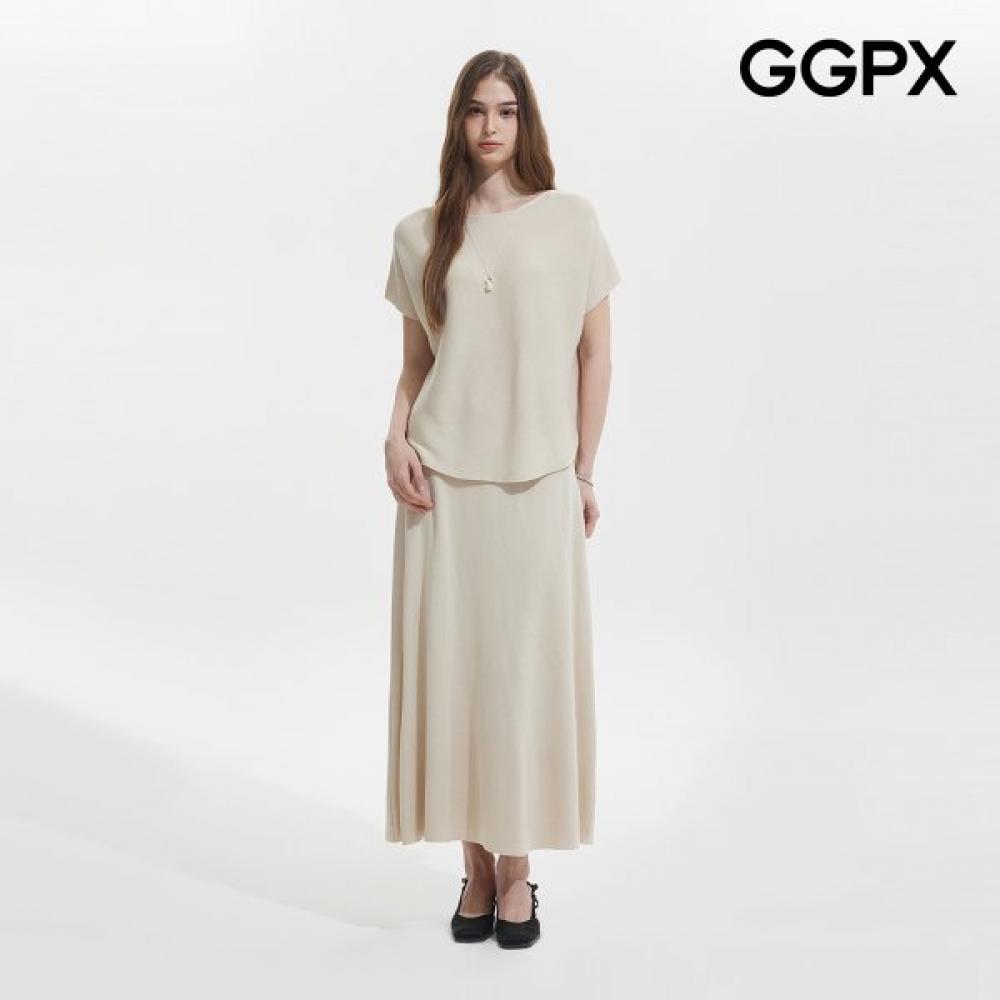 Ggpx New York Summer Basic Dolman Knit Setup Gq4st004f charcoal/F
