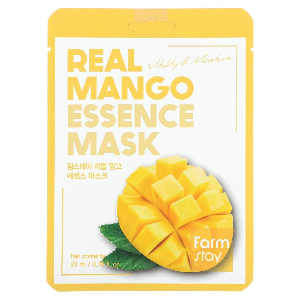 Maseczka kosmetyczna z prawdziwą esencją mango, 1 sztuka, 23 ml(0.78 uncji płynu)
