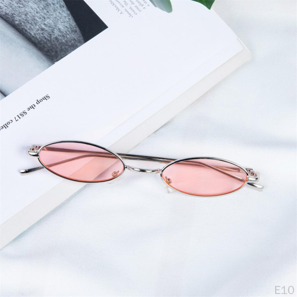 Chic Small Oval Sunglasses For Women Men Hippie Cool Metal Sun Glasses