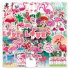 50 Flamingo Graffiti Cartoon Animal Stickers for DIY: Suitcases, Phones, Water Cups, Cars