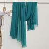 Monochrome Thin Scarf Women'S Sunscreen Shawl Solid Color Simple Imitation Cotton And Linen Silk Scarf High-End Yarn