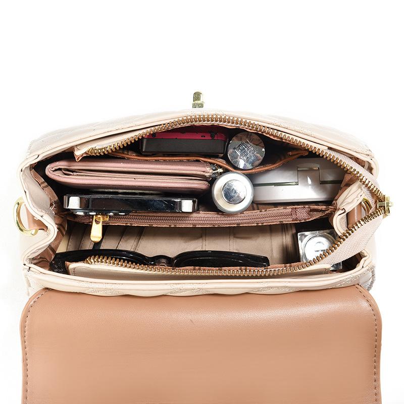 Damentasche 2025 neu einfache und modische kleine quadratische Tasche Handtasche mit großem Fassungsvermögen Schulter-Umhängetasche trendige Damentasche Frauen