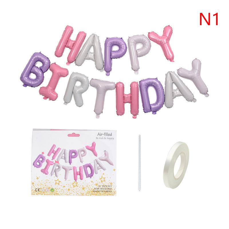 13pcs Alphabet Balloon 16 Inch Letter Foil Ballons Anniversary Birthday Party Decorations Wedding Decor