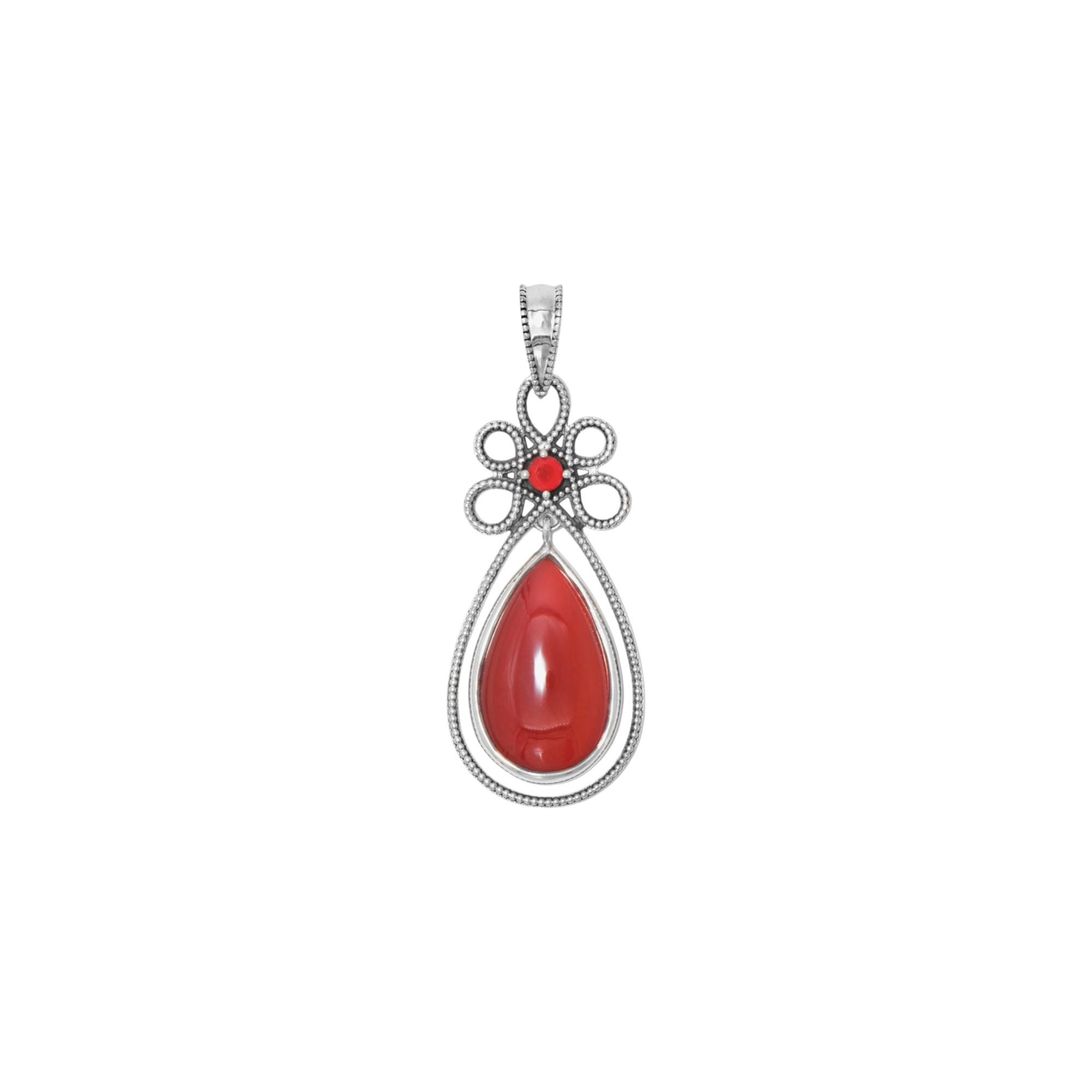 

Red onyx pendant, 92.5% dangle pendant for her, designer pendant, zivori jewelry червоний