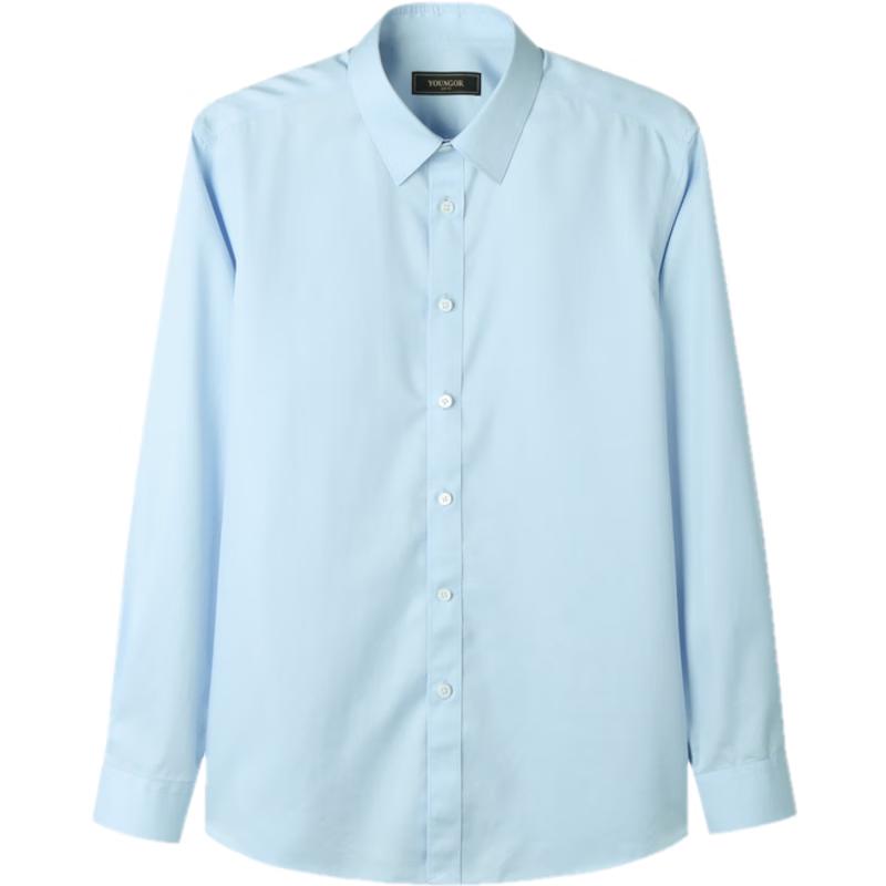 

Youngor Men s 200-Count TNDP Non-Iron Long Sleeve Shirt 38