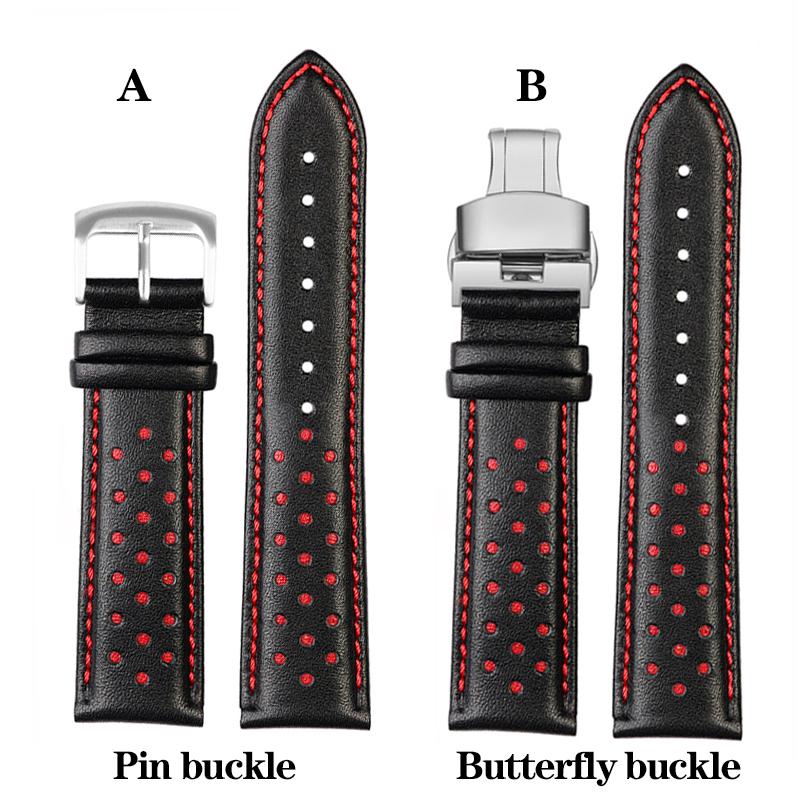 New Genuine Leather Watchband for Tissot 1853 Special T116 Strap T116617 Warriors Knights Lakers Band Heuer Men's 22mm Bracelet