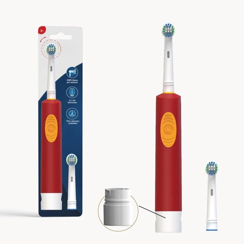 Вращающаяся электрическая зубная щетка для взрослых с круглой головкой — фото 11