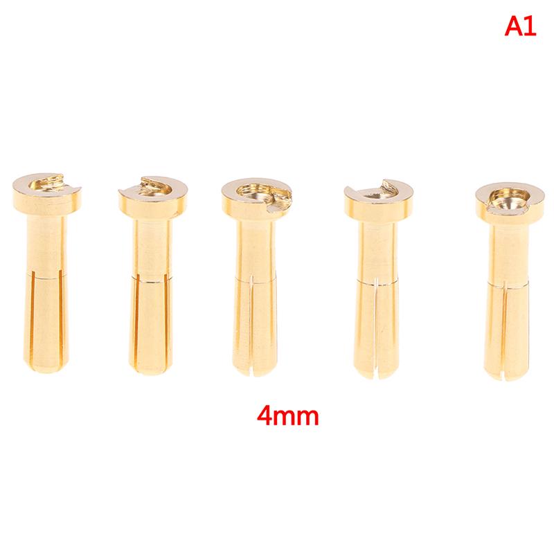 

4/5 мм пуля банановый штекер разъем мужской для частичного золотого покрытия батареи Rc 4mm золотой