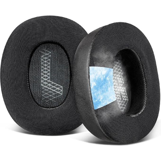 SOULWIT Kühlendes Gel Ersatz-Ohrpolster für JBL E65BTNC/Live 650BTNC/Live 770NC/Live 660NC/Duet NC Over-Ear-Kopfhörer, Ohrpolsterkissen mit Geräuschunterdrückung
