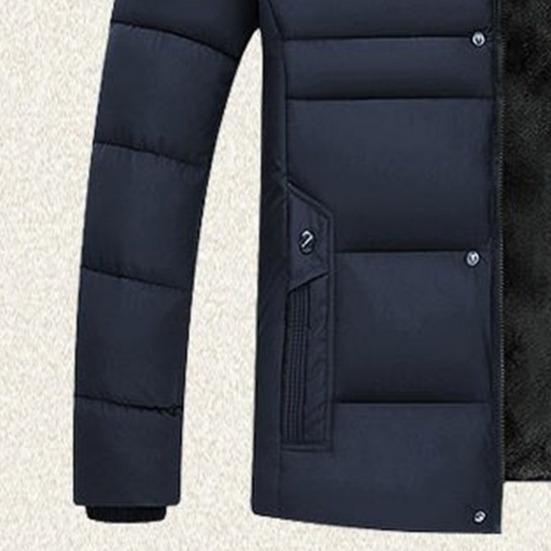 Men Outwear Zipper Keep Warm Male Popular Cold Proof Buttons Windbreaker for Outdoor