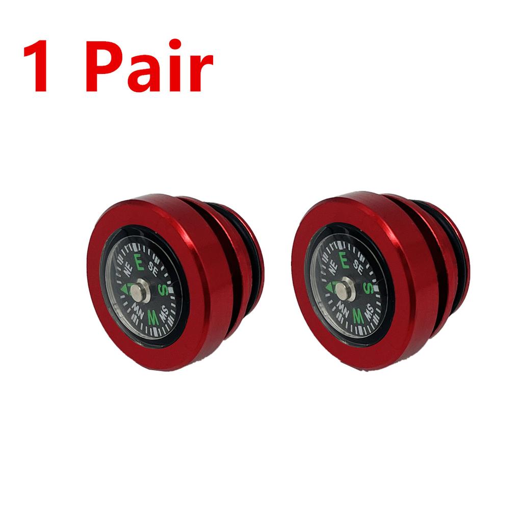 New 2Pcs Compass Dust Cover Bung Plug For Car Motorcycle Cigarette Lighter Socket